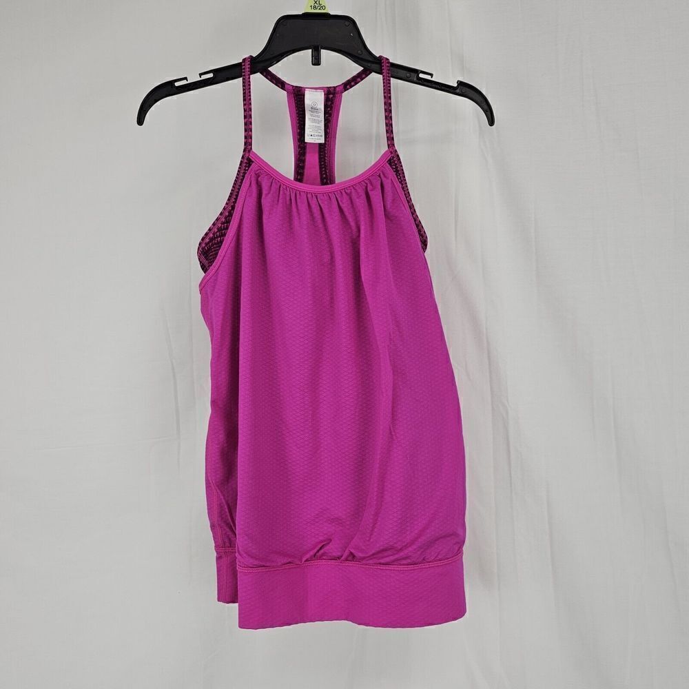 IVIVVA by LULULEMON Girls Magenta Pink Double Dutch Tank Top, Size 12